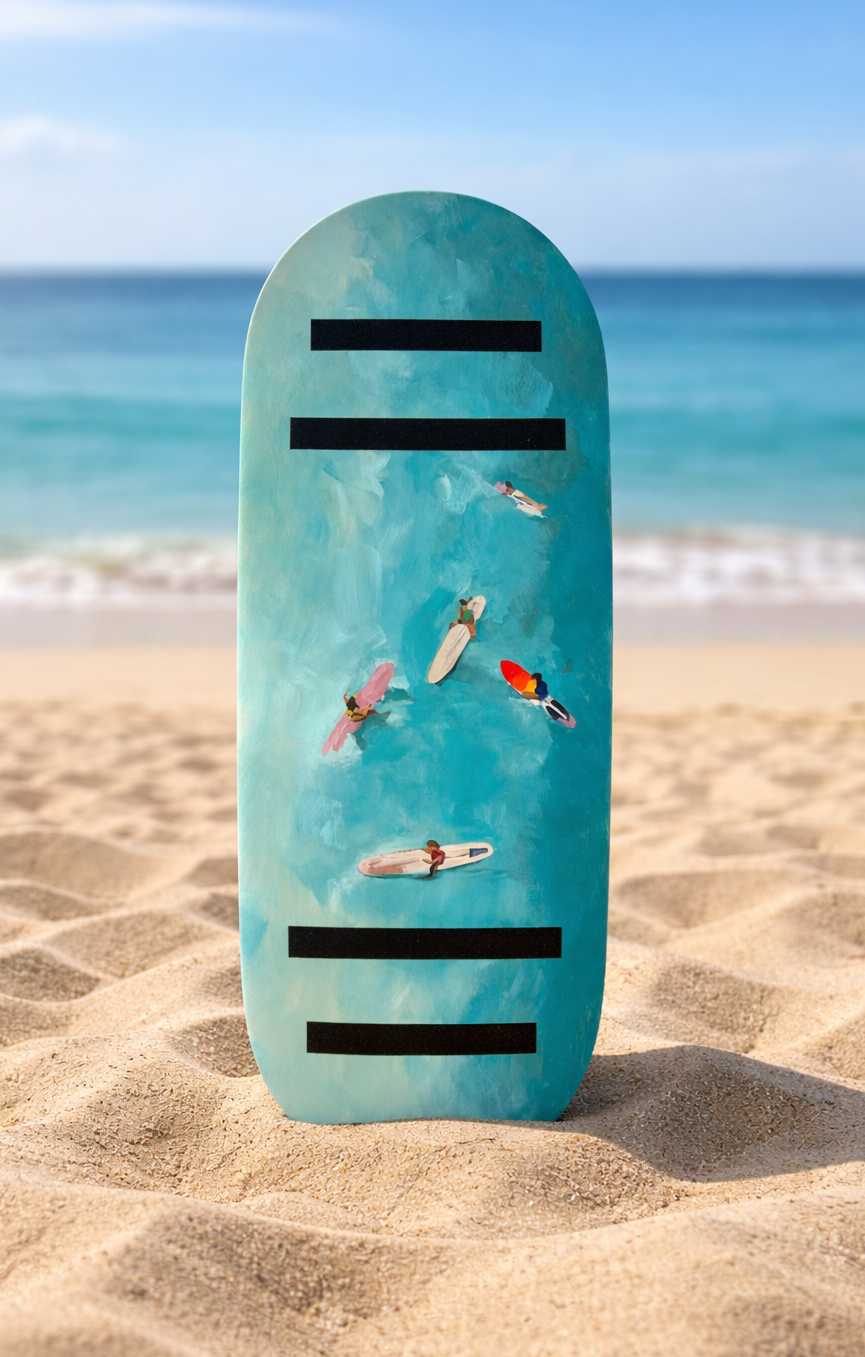 Tabla de Equilibrio Surfer Artística