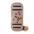 Tabla de equilibrio de madera natural para adultos modelo Fresas de la línea Surfers Edición Minimal